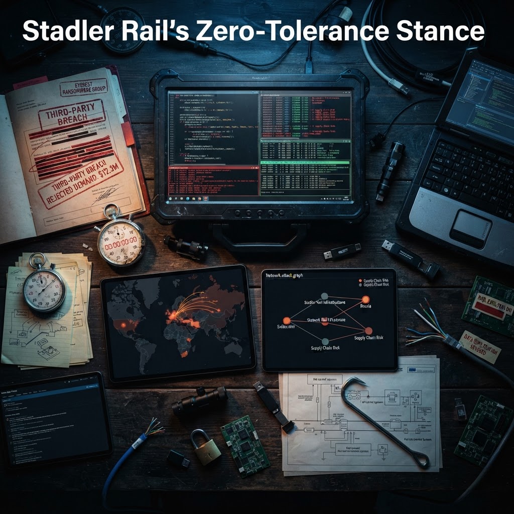 תמונת תקציר לחדשת סייבר: יצרנית הרכבות Stadler Rail סירבה לשלם כופר לקבוצת Everest לאחר פריצה