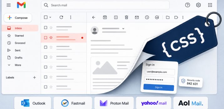 מחקר חדש חושף התקפות CSS המאפשרות גניבת סיסמאות ואסימוני אימות משירותי דואר אלקטרוני פופולריים