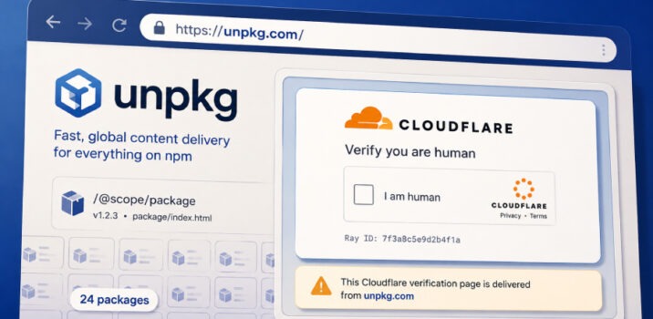 24 חבילות npm נוצלו להפצת דפי פישינג מזויפים של Cloudflare