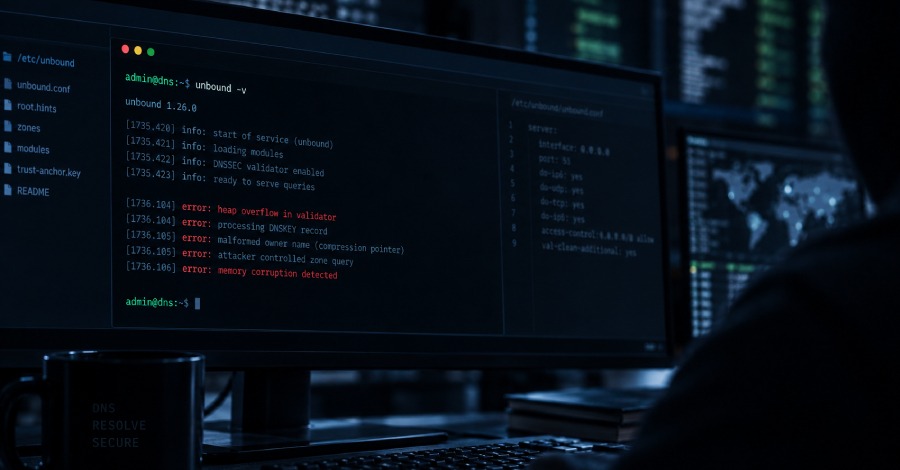 תמונת תקציר לחדשת סייבר: פגיעות קריטית ב-Unbound DNS מאפשרת הרצת קוד מרחוק