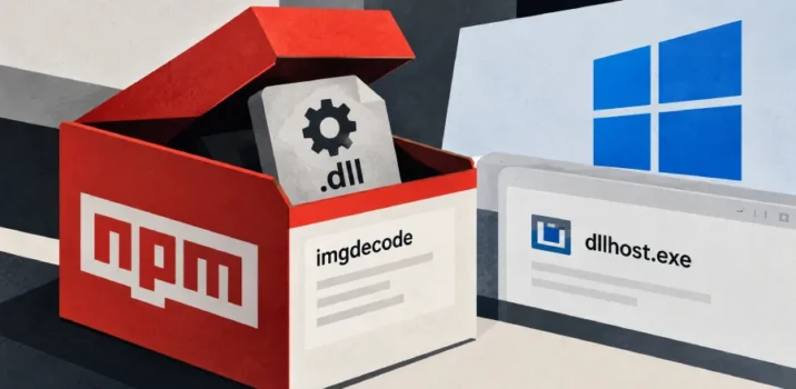חבילת npm זדונית בשם imgdecode מסתירה מעמיס קוד מעטפת